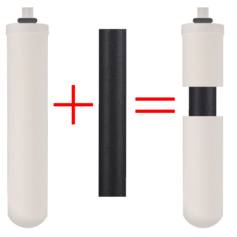 尔泉陶瓷滤芯家用10寸锁牙台上式净水器过滤芯硅藻陶瓷通用直饮