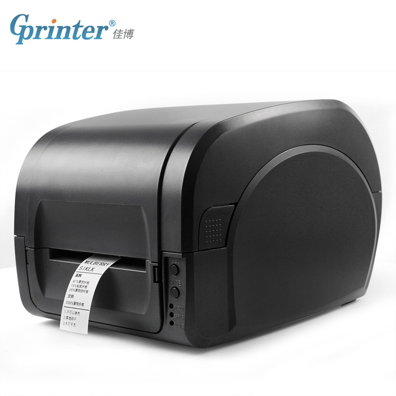 佳博9025T条码打印机不干胶标签洗水洗唛服装吊牌哑银珠宝碳带标