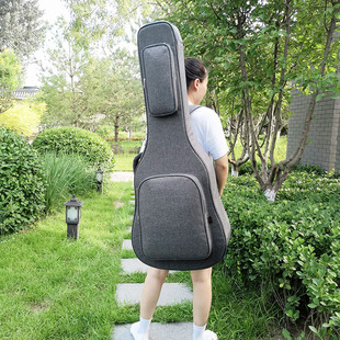 易普锋EJ200民谣吉他包 吉普森SJ200加厚双肩木吉他包42/43寸琴包