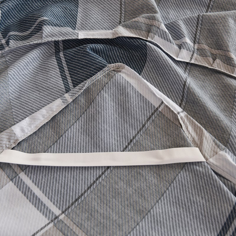 全棉床裙四件套花边防滑简约风双人床套1.8m1.5米床罩款纯棉套件