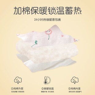 新生儿婴儿衣服a类纯棉秋冬季加厚夹棉连体衣初生儿宝宝冬装3