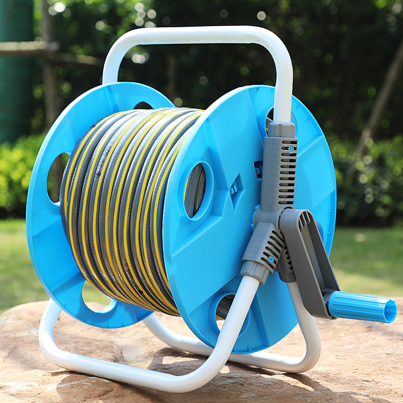 浇花洗车水枪水管软管盘管收纳架卷管收管器水车架家用便携水管车