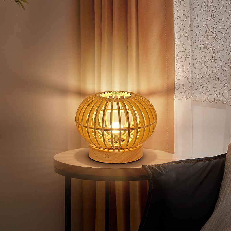 新中式日式落地灯侘寂风简约木艺美容店卧室书房茶室灯榻榻米台灯