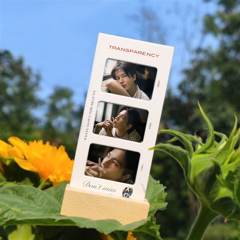 张凌赫周边底片书签摆台立牌照片反转底片卡节日生日礼物可定制