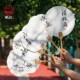 燃灯创意文字款 漂漆团扇专用带字漆扇材料包热门书法文案漂漆diy