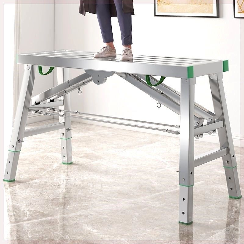 加厚折叠多功能装修便携马凳移动刮腻子升降脚手架工程梯子凳子