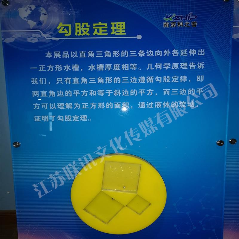 勾股定理壁挂科教仪器校园科技馆、社区科普馆科普设备