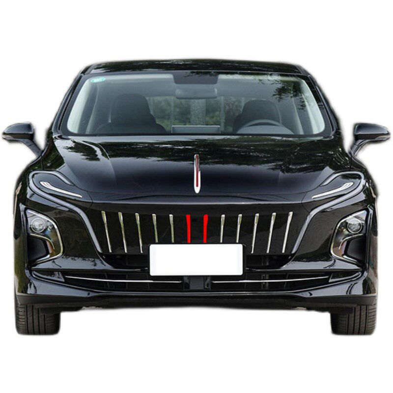 专用于22款红旗EQM5三色中网贴纸 EQM5中网改色贴汽车改装饰贴膜