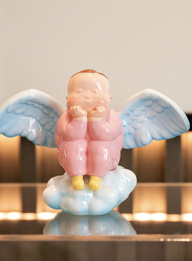 稀奇艺术瞿广慈《天使比比》迷你客厅桌面摆件卧室装饰房间布置