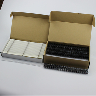 订圈台历按压铁 25.4m黑白色装 活页环装 订铁圈双线铁圈铁环6.4mm