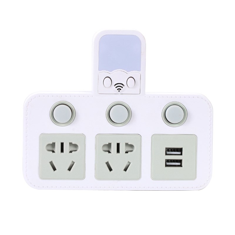 2脚插头转换器插座面板多孔大功率圆孔插板一转多二相扦座排插