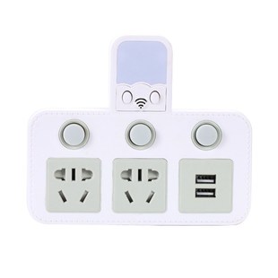 2脚插头转换器插座面板多孔大功率圆孔插板一转多二相扦座排插