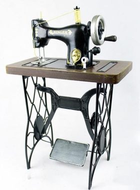 创意复古缝纫机装饰品摆件 酒吧咖啡馆影楼拍摄店铺橱窗陈列道具