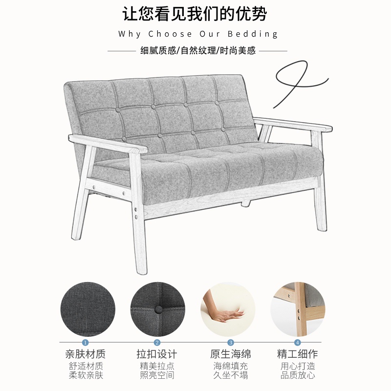 办公沙发茶几组合套装商务接待洽谈会客休息区简约小型办公室沙发