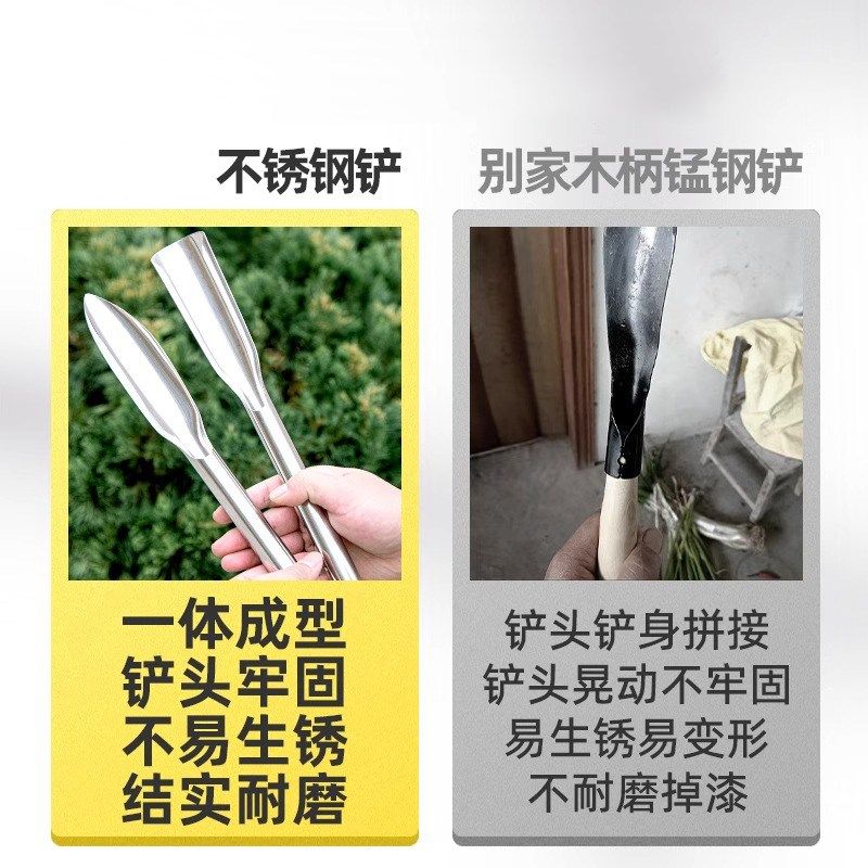 不锈钢小铲子户外挖土挖野菜神器种花种菜工具农用除草园艺铁铲,鲜花速递/花卉仿真/绿植园艺,铲子,淘宝优惠券,粉丝福利购,淘宝优惠卷