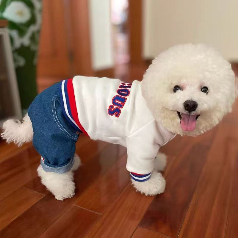 狗狗冬天衣服四脚秋冬款中型犬加厚冬季加绒宠物小型犬博美泰迪狗