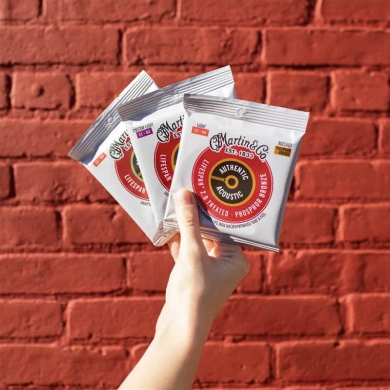 大树音乐屋 Martin马丁MA540T民谣木吉他琴弦全套磷铜镀膜吉他弦