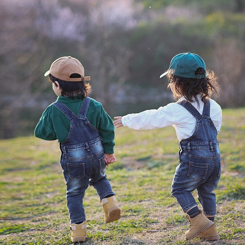 女宝宝复古怀旧背带裤春秋男童小童春装婴儿裤子儿童弹力牛仔裤,童装/婴儿装/亲子装,儿童牛仔裤,淘宝优惠券,粉丝福利购,淘宝优惠卷