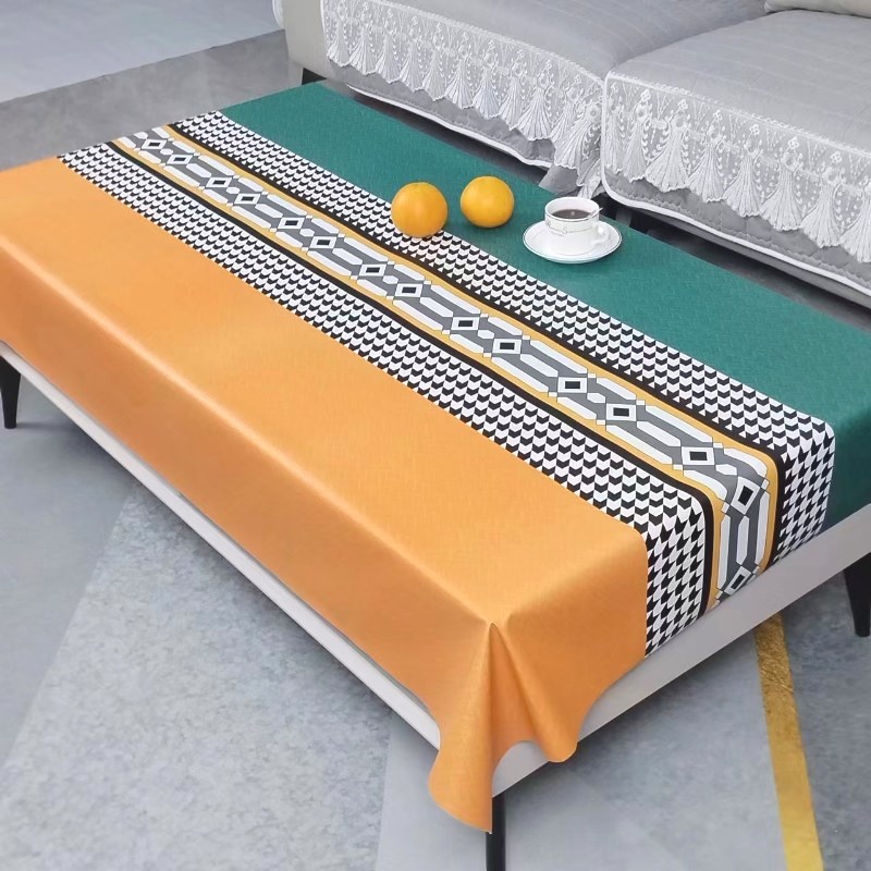 茶几桌布防水防油防烫免洗加厚中式餐桌布长方形轻奢酒店台布家用