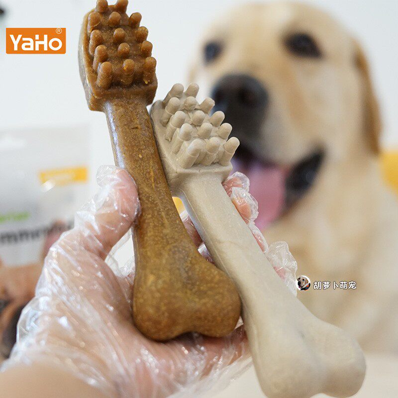 亚禾加大号磨牙洁齿咬胶磨牙棒骨头中大型犬幼犬金毛除口臭牙结石