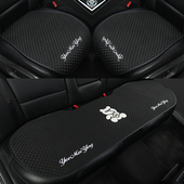 汽车坐垫高端布艺卡通单片驾驶座屁垫防滑后排座椅垫四季 通用座垫