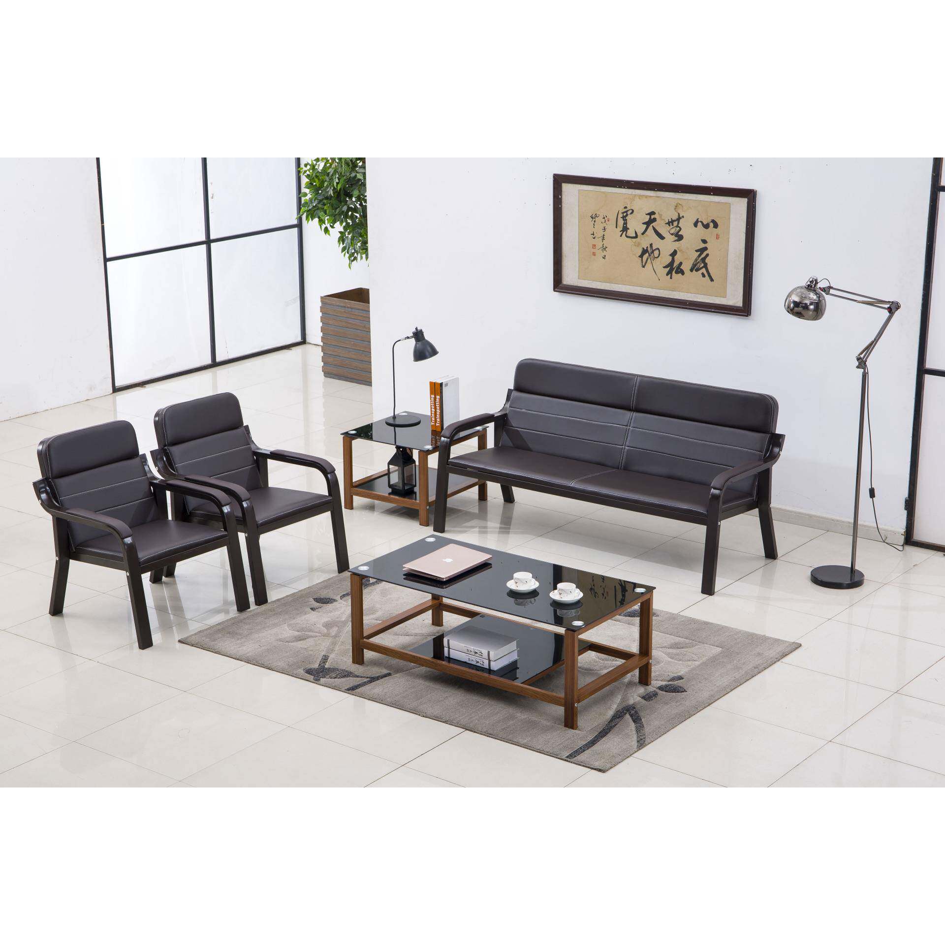 商务会客排椅办公沙发三人位休息椅等候椅公共会议连排长条椅简约
