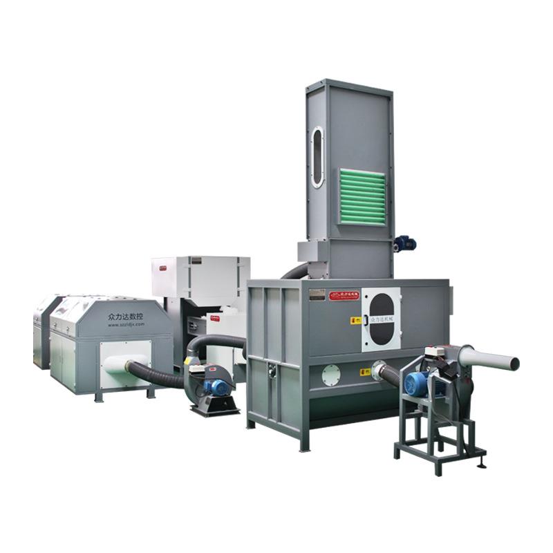 家纺机械设备枕头沙发垫混料填充线适用海绵和棉花等混料填充产线