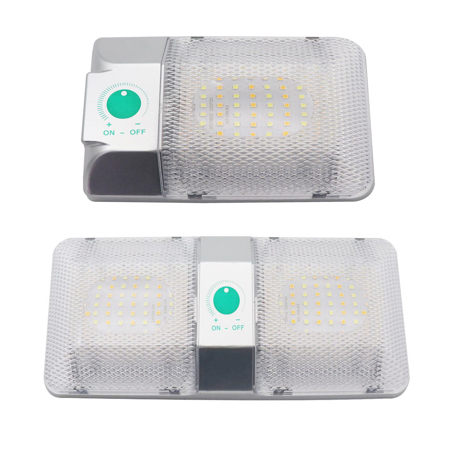 三色房车灯车厢灯12-18V阅读灯120LED汽车货车房车游艇驾驶室灯