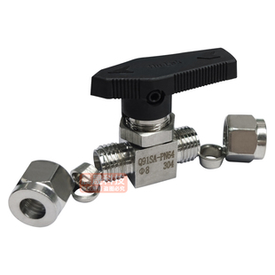 304/316不锈钢卡套球阀Q91SA仿美直通面板式球阀仪表开关气源球阀
