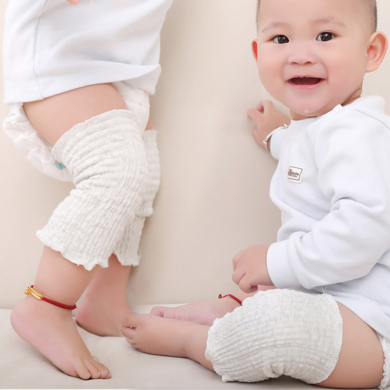 宝宝纯棉护膝盖保暖袜套儿童秋冬天学爬行护腿防摔可调节小孩护肘