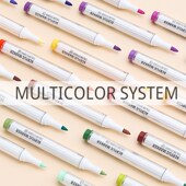 蓝果丙烯马克笔儿童无毒可水洗丙烯专用画笔套装 美术生专用幼儿园