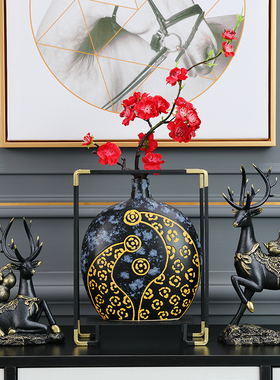 新中式客厅玄关电视柜酒柜装饰品摆件创意家居摆设欧式美式鹿软装