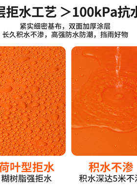 加厚刀刮布橙色防雨布篷布家用庭院屋檐雨棚布防水户外防晒遮阳棚