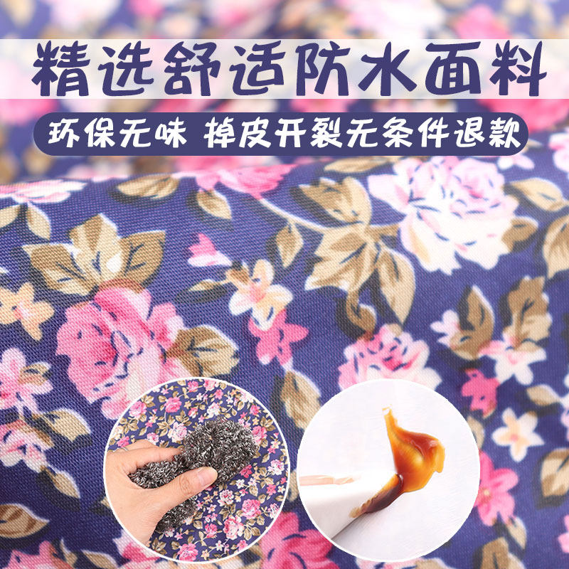 时尚新款长袖防水防油围裙套装厨房做饭女罩衣超市仓库餐饮制服