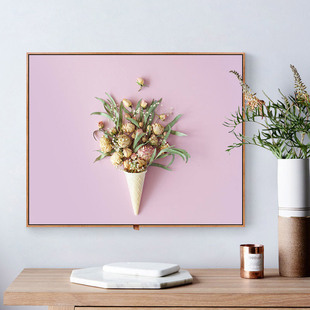 北欧简约免打孔超薄遮挡电表箱上翻盖挂画定制配电箱公开关装饰画