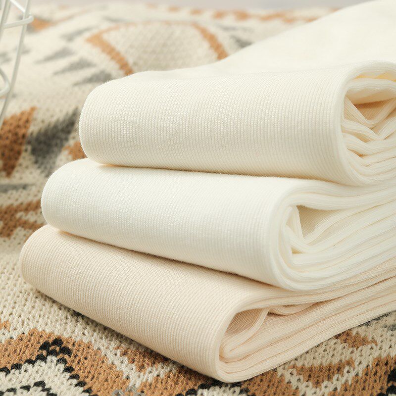 秋冬加绒白色连裤袜女外穿加厚螺旋纹打底裤袜保暖显瘦米白色丝袜