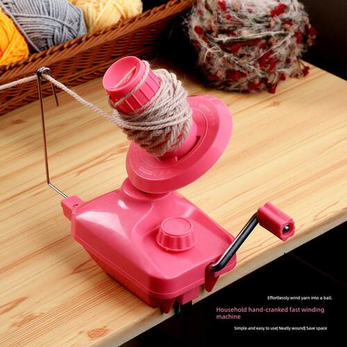 家用编织工具桌面理线器绕线机手摇上线缠绕器手动快速毛线绕线器