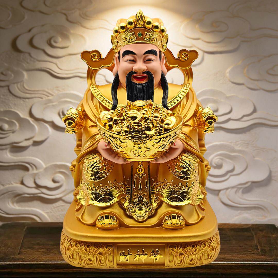 财神爷神像家用供奉摆件办公室店铺开业礼品树脂招财文财神像佛像