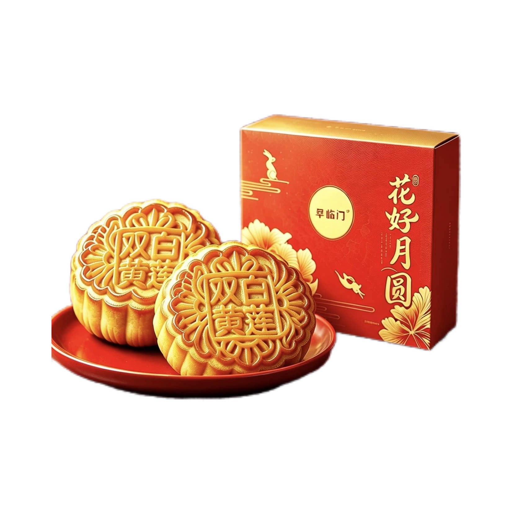 【双黄白莲蓉】广州翠临门酒家广式月饼纯手工经典散装传统中秋