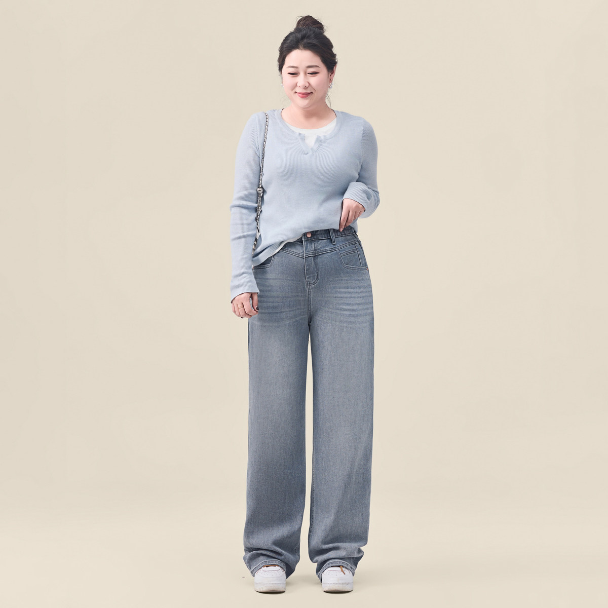 迅町微胖梨形大码牛仔裤女100-200斤显瘦女装直筒拖地裤弹力宽松,女装/女士精品,大码裤装,淘宝优惠券,粉丝福利购,淘宝优惠卷