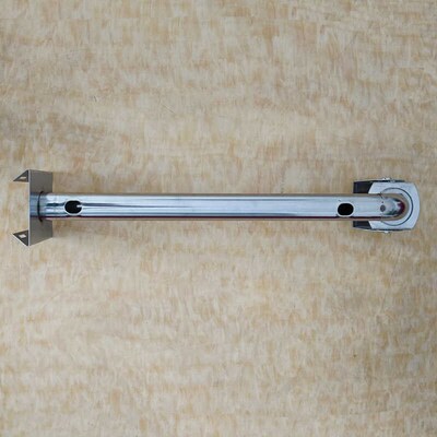 监控摄像头不f锈钢抱箍支架户外室外防水加长加厚万向鸭嘴头抱杆