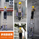 伸缩梯子加钩升降工程梯铝合金便携直梯加厚