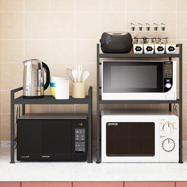 多层可伸缩调节微波炉置物架厨房多功能烤箱电饭锅台面收纳架子,厨房/烹饪用具,微波炉置物架,淘宝优惠券,粉丝福利购,淘宝优惠卷