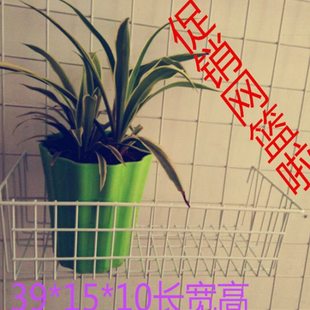 家用超市挂篮货架网片白色铁丝包胶展示篮子网篮浸塑收纳篮置物篮