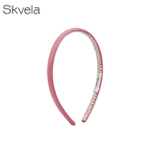 布达佩斯复古粉细版 Skvela 真丝发箍压发头饰女士发卡