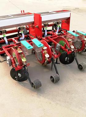 朔州谷子播种机四轮车带高粱点播机新型绿豆红豆种植机玉米点播机