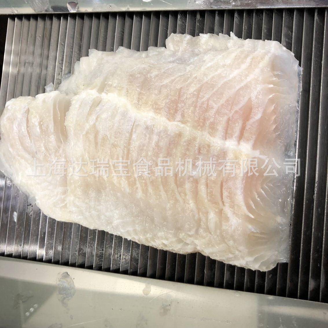 r商用全自动红金枪八爪鱼足切鱼片机章红鱼油甘鱼斜切片设备