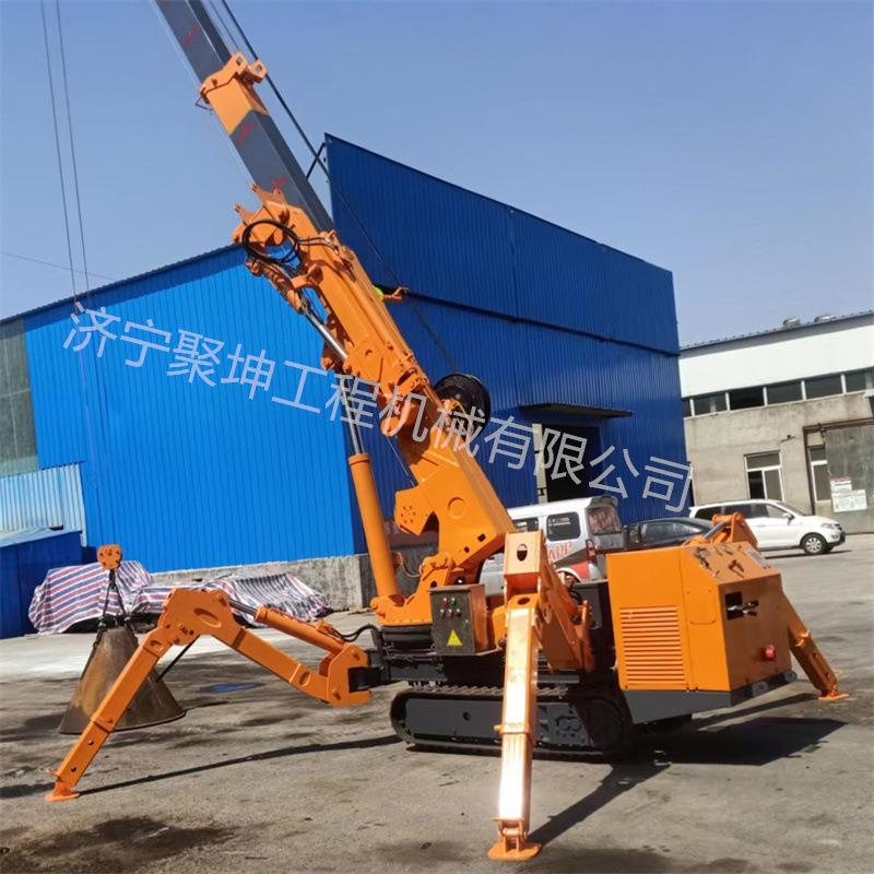 油电两用5吨蜘蛛吊车橡胶履带吊回转速度0r全地形蜘蛛吊