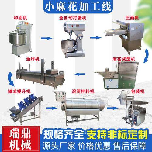 全自动小麻花油炸机江米条油炸加工设备锅巴猫耳朵油炸线