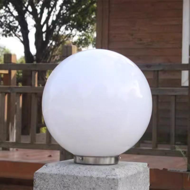 户外防水圆球柱头灯接电款庭院灯围墙灯球形墙头灯大门两侧柱子灯